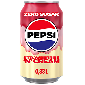 Pepsi Cream Strawberry 33cl