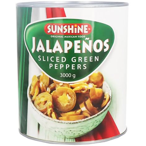 Jalapeno pepers blik 3000g