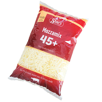 Geraspte Mozzamix 45+ Stars