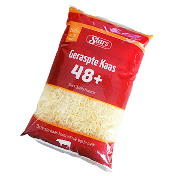 Geraspte kaas 48+ Stars