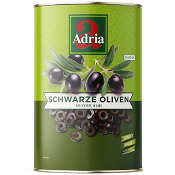 Olijven zwart gesneden 4250g