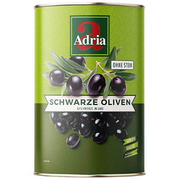 Olijven zwart zonder pit 4250g