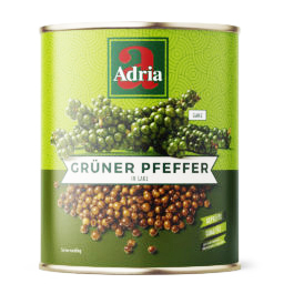 Groen peperkorrels blik 850ml