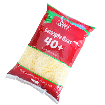 Geraspte kaas 40+ Stars