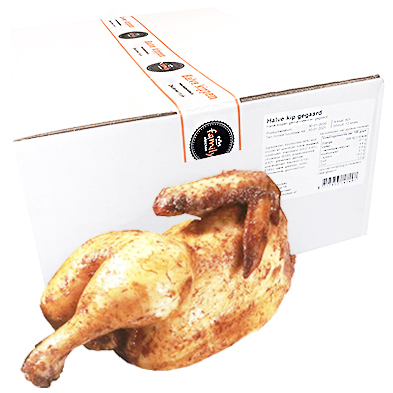 Halve kippen gegaard