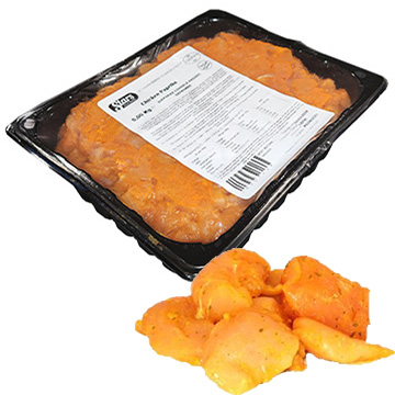 Kipfilet gekruid en gesneden
