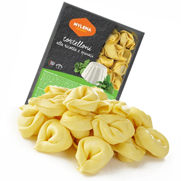 Tortelini met spinazie