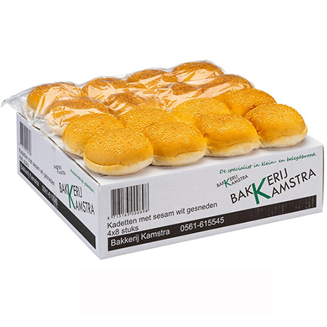 Witte bollen met sesam