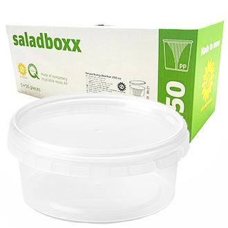 Saladebakjes 250cc rond combi met deksels