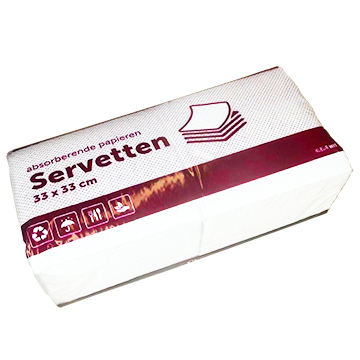 Servetten Wit 33×33 Stars