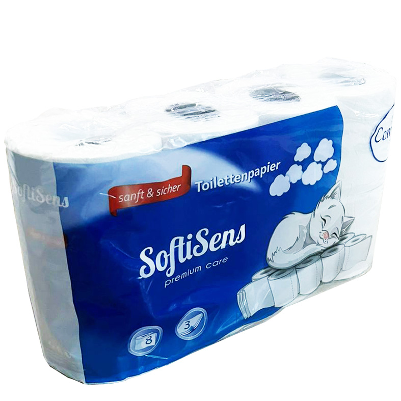 Toiletpapier 3-laags 8rols