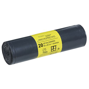 Vuilniszak Komo zwart 60cm